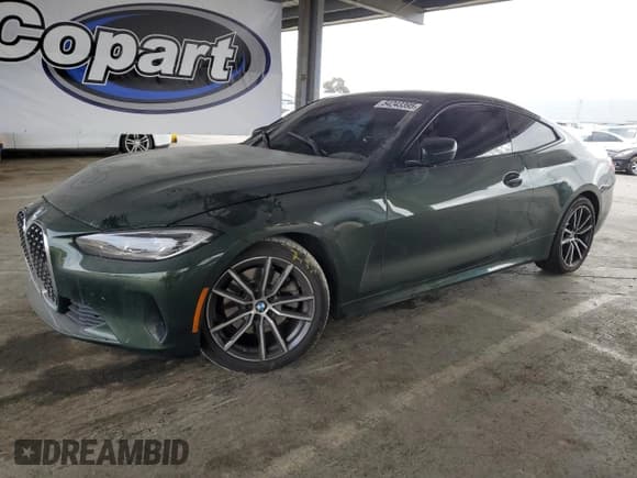 ✅ 2022 BMW 4 Series 430i • VIN: WBA53AP03NCH98007 • Lot: 54243395. Listed on Copart with 36,134 mi. Free auction sales archive from the USA and detailed vehicle history report at DreamBid. Image 1.