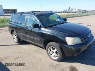 2002 Toyota Highlander with VIN JTEGF21A220060795, listed as a IAAI auction lot 43306106 with 212,705 mi miles and . Bid and sale history available at DreamBid. Image 1.