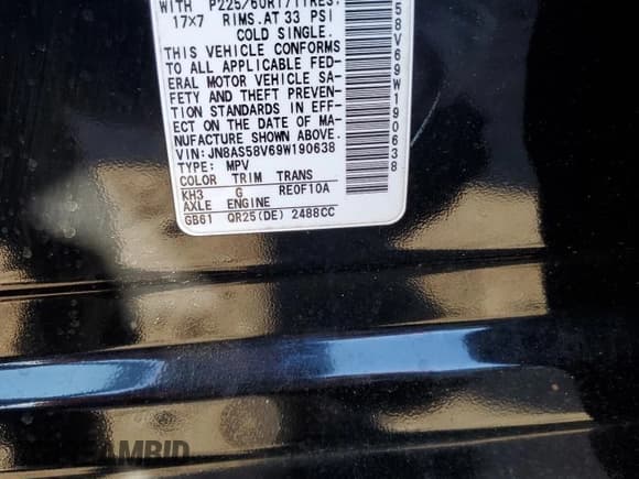 ✅ 2009 Nissan Rogue SL • VIN: JN8AS58V69W190638 • Лот: 86503945. Опубликован ранее на Copart с пробегом 90 526 миль. Бесплатный доступ к архиву аукционных продаж из США и подробный отчёт об истории автомобиля на DreamBid. Изображение 13.