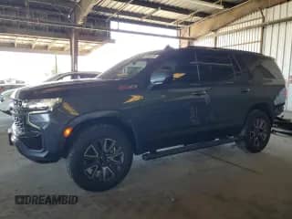 2021 Chevrolet Tahoe Z71 с VIN 1GNSKPKD3MR361968, выставлен на аукционе Copart как лот 69996395 с пробегом 40 366 миль миль и Списание • Salvage title. История ставок и продаж доступна на DreamBid. Изображение 1.