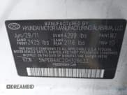 ✅ 2012 Hyundai Sonata GLS • VIN: 5NPEB4AC2CH326633 • Lot: 43200702. Wystawiony na IAAI z przebiegiem 134 966 mil. Bezpłatny archiwum sprzedaży aukcyjnych z USA i szczegółowy raport historii pojazdu na DreamBid. Zdjęcie 9.