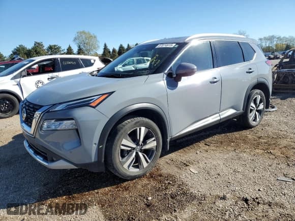 ✅ 2021 Nissan Rogue Platinum • VIN: JN8AT3DDXMW316507 • Lot: 87074915. Listed on Copart with 62,240 mi. Free auction sales archive from the USA and detailed vehicle history report at DreamBid. Image 1.