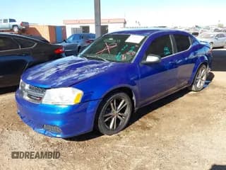 ✅ 2012 Dodge Avenger SE • VIN: 1C3CDZAG9CN256019 • Lot: 43624137. Listed on IAAI with 205,694 mi. Free auction sales archive from the USA and detailed vehicle history report at DreamBid. Image 2.