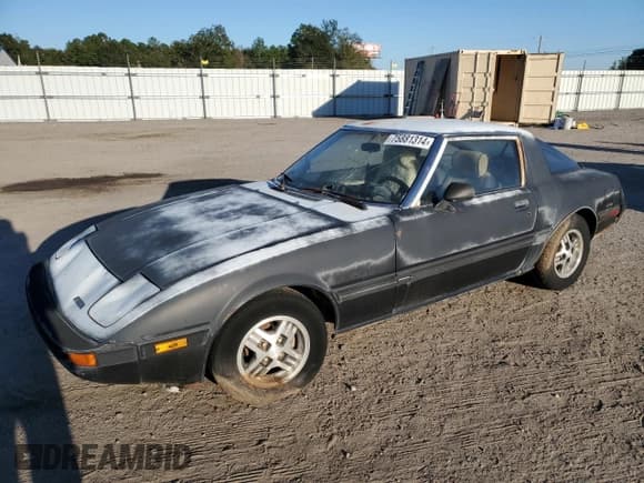 ✅ 1985 Mazda RX-7 • VIN: JM1FB3315F0863511 • Lot: 75881314. Listed on Copart with 133,283 mi. Free auction sales archive from the USA and detailed vehicle history report at DreamBid. Image 1.
