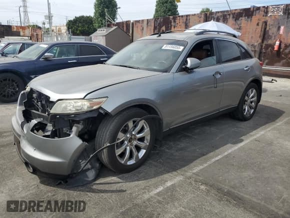 ✅ 2003 Infiniti FX Options • VIN: JNRBS08W33X003482 • Lot: 81156055. Listed on Copart with 167,548 mi. Free auction sales archive from the USA and detailed vehicle history report at DreamBid. Image 1.