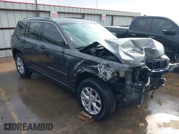 ✅ 2022 Jeep Grand Cherokee Limited • VIN: 1C4RJGBG6N8570889 • Lot: 43619734. Listed on IAAI with 42,039 mi. Free auction sales archive from the USA and detailed vehicle history report at DreamBid. Image 1.