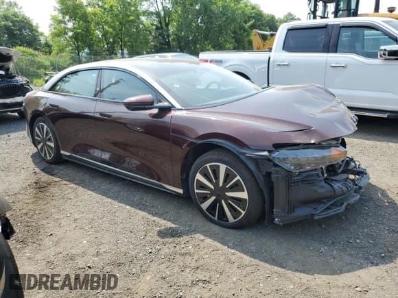 ✅ 2023 Lucid Air Touring • VIN: 50EA1TEA2PA005639 • Lot: 89248295. Wystawiony na Copart z przebiegiem 853 mil. Bezpłatny archiwum sprzedaży aukcyjnych z USA i szczegółowy raport historii pojazdu na DreamBid. Zdjęcie 4.