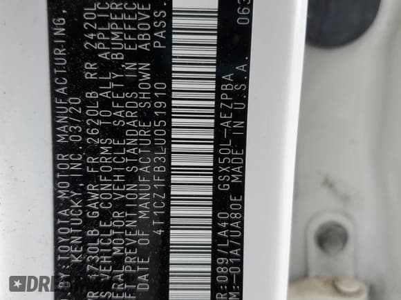 ✅ 2020 Toyota Avalon Limited • VIN: 4T1CZ1FB3LU051910 • Lot: 57855515. Listed on Copart with 22,197 mi. Free auction sales archive from the USA and detailed vehicle history report at DreamBid. Image 12.