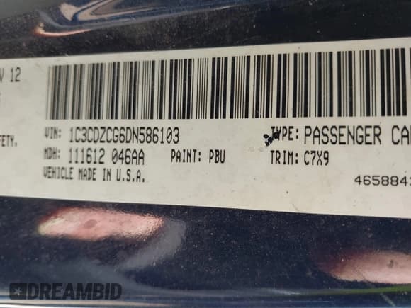 ✅ 2013 Dodge Avenger SXT • VIN: 1C3CDZCG6DN586103 • Лот: 41419682. Опубликован ранее на IAAI с пробегом 128 368 миль. Бесплатный доступ к архиву аукционных продаж из США и подробный отчёт об истории автомобиля на DreamBid. Изображение 9.