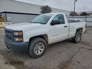 ✅ 2014 Chevrolet Silverado 1500 Work Truck • VIN: 1GCNCPEH4EZ240515 • Lot: 93598855. Listed on Copart with 144,336 mi. Free auction sales archive from the USA and detailed vehicle history report at DreamBid. Image 1.