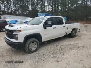 2024 Chevrolet Silverado 2500HD Work Truck with VIN 1GC4YLE77RF315180, listed as a Copart auction lot 88654095 with 19,348 mi miles and Salvage title. Bid and sale history available at DreamBid. Image 1.