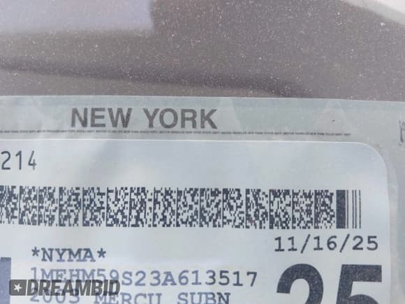 ✅ 2003 Mercury Sable LS Premium • VIN: 1MEHM59S23A613517 • Lot: 42873707. Listed on IAAI with 172,269 mi. Free auction sales archive from the USA and detailed vehicle history report at DreamBid. Image 13.