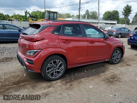 ✅ 2022 Hyundai Kona N Line • VIN: KM8K3CA32NU871651 • Лот: 65279094. Опубликован ранее на Copart с пробегом 35 276 миль. Бесплатный доступ к архиву аукционных продаж из США и подробный отчёт об истории автомобиля на DreamBid. Изображение 3.
