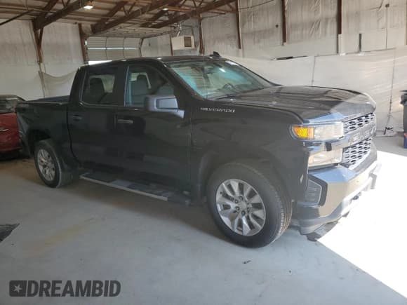 ✅ 2022 Chevrolet Silverado 1500 Custom • VIN: 3GCPYBEK9NG124624 • Lot: 63110145. Wystawiony na Copart z przebiegiem 46 040 mil. Bezpłatny archiwum sprzedaży aukcyjnych z USA i szczegółowy raport historii pojazdu na DreamBid. Zdjęcie 4.