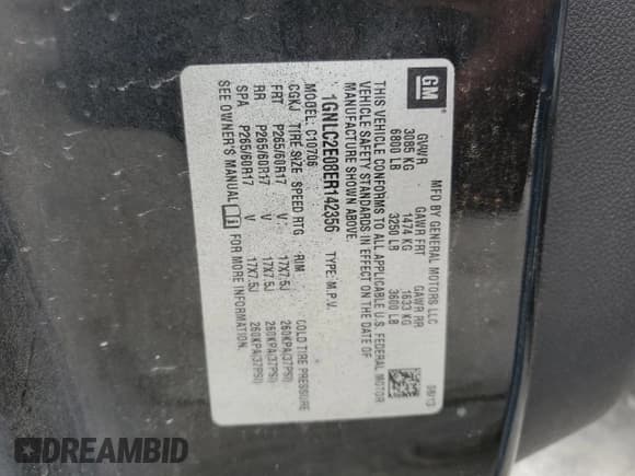 ✅ 2014 Chevrolet Tahoe Commercial • VIN: 1GNLC2E08ER142356 • Lot: 62602785. Listed on Copart with 98,653 mi. Free auction sales archive from the USA and detailed vehicle history report at DreamBid. Image 13.