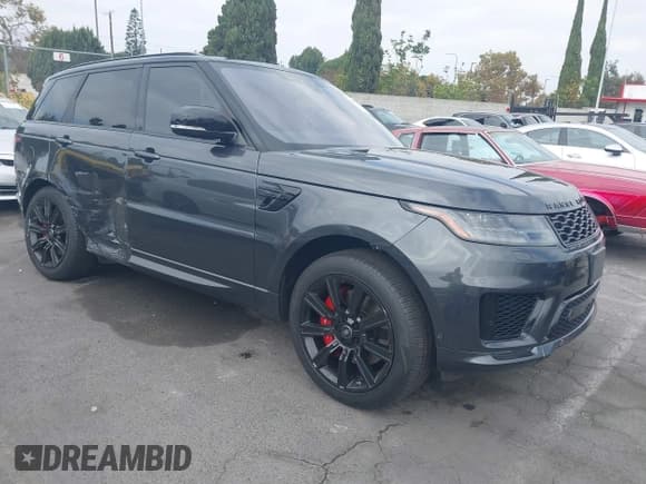 ✅ 2019 Land Rover Range Rover Sport Dynamic • VIN: SALWR2RE0KA856835 • Lot: 43390764. Listed on IAAI with 76,136 mi. Free auction sales archive from the USA and detailed vehicle history report at DreamBid. Image 1.