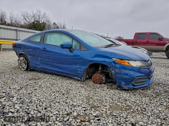 ✅ 2014 Honda Civic LX • VIN: 2HGFG3B51EH508918 • Lot: 95184965. Listed on Copart with 117,900 mi. Free auction sales archive from the USA and detailed vehicle history report at DreamBid. Image 4.