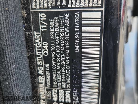 ✅ 2011 Mercedes-Benz C 300 Sport • VIN: WDDGF8BB4BR157027 • Лот: 87035475. Опубликован ранее на Copart с пробегом Не указан. Бесплатный доступ к архиву аукционных продаж из США и подробный отчёт об истории автомобиля на DreamBid. Изображение 13.