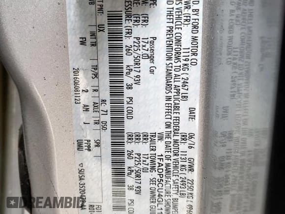 ✅ 2016 Ford C-Max SEL • VIN: 1FADP5CU4GL114123 • Lot: 51630595. Wystawiony na Copart z przebiegiem 118 073 mil. Bezpłatny archiwum sprzedaży aukcyjnych z USA i szczegółowy raport historii pojazdu na DreamBid. Zdjęcie 12.