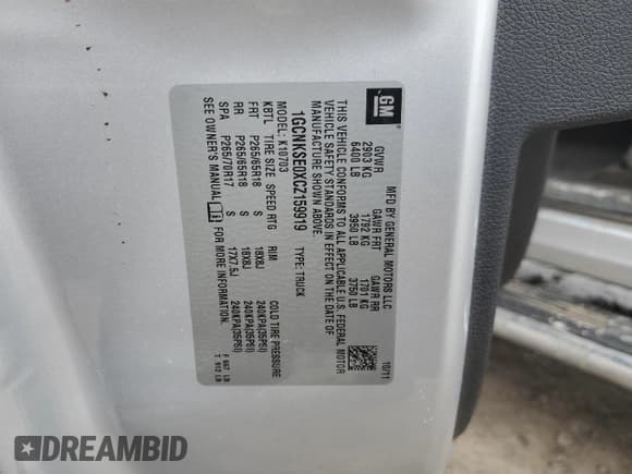 ✅ 2012 Chevrolet Silverado 1500 LT • VIN: 1GCNKSE0XCZ159919 • Lot: 46847085. Listed on Copart with 109,953 mi. Free auction sales archive from the USA and detailed vehicle history report at DreamBid. Image 14.