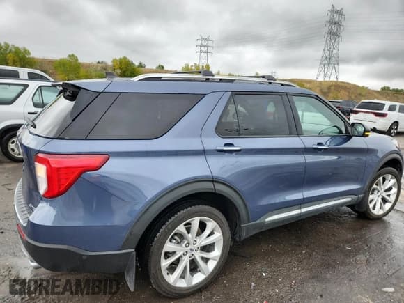 ✅ 2021 Ford Explorer Platinum • VIN: 1FM5K8HC4MGC10459 • Лот: 84984905. Опубликован ранее на Copart с пробегом 33 817 миль. Бесплатный доступ к архиву аукционных продаж из США и подробный отчёт об истории автомобиля на DreamBid. Изображение 3.