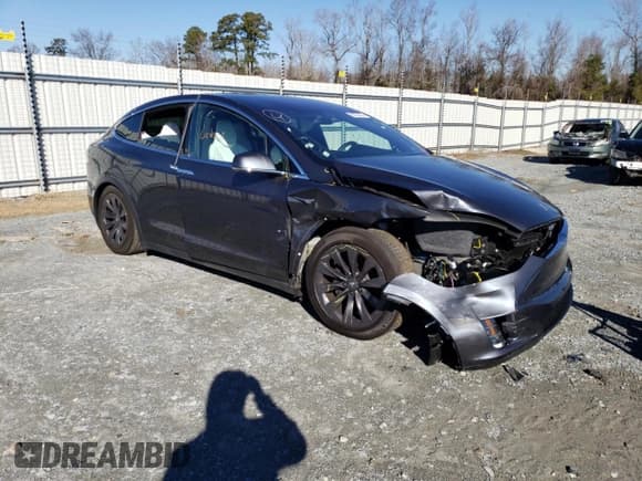 ✅ 2018 Tesla Model X 75D • VIN: 5YJXCDE27JF137267 • Lot: 36750453. Listed on Copart with Not provided. Free auction sales archive from the USA and detailed vehicle history report at DreamBid. Image 4.