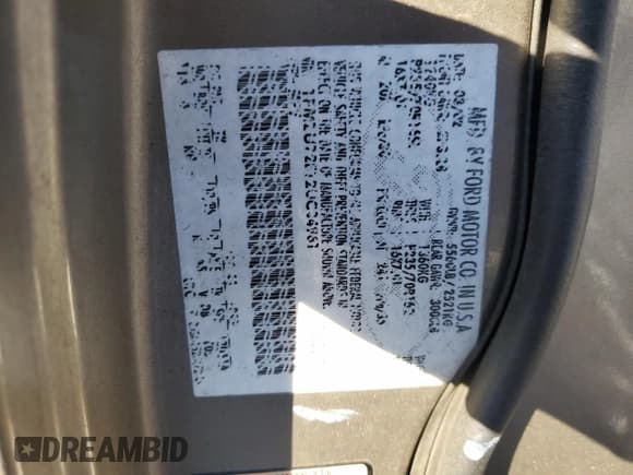 ✅ 2002 Ford Explorer XLS • VIN: 1FMZU72E12UC34961 • Lot: 41446885. Listed on Copart with 162,481 mi. Free auction sales archive from the USA and detailed vehicle history report at DreamBid. Image 13.