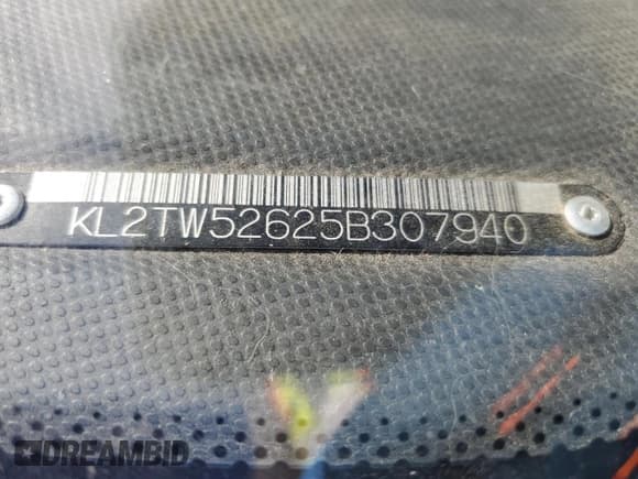 ✅ 2005 Pontiac Wave • VIN: KL2TW52625B307940 • Lot: 75563404. Listed on Copart with Not provided. Free auction sales archive from the USA and detailed vehicle history report at DreamBid. Image 12.