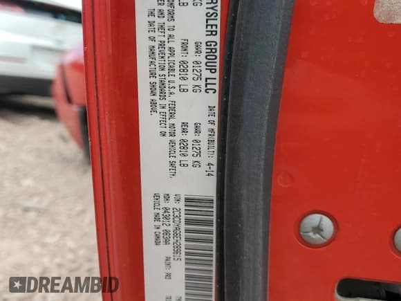 ✅ 2014 Dodge Challenger SXT • VIN: 2C3CDYAG6EH289615 • Lot: 43952835. Wystawiony na Copart z przebiegiem 137 000 mil. Bezpłatny archiwum sprzedaży aukcyjnych z USA i szczegółowy raport historii pojazdu na DreamBid. Zdjęcie 12.