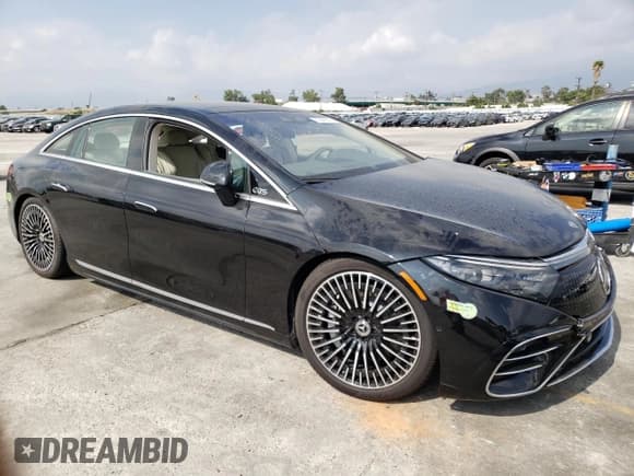 ✅ 2022 Mercedes-Benz EQS 580 • VIN: W1KCG4EB3NA022561 • Lot: 69340333. Listed on Copart with Not provided. Free auction sales archive from the USA and detailed vehicle history report at DreamBid. Image 4.