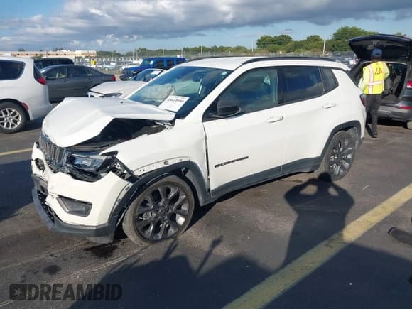 ✅ 2021 Jeep Compass 80th Anniversary • VIN: 3C4NJCEB8MT593551 • Lot: 43615950. Listed on IAAI with 63,682 mi. Free auction sales archive from the USA and detailed vehicle history report at DreamBid. Image 17.