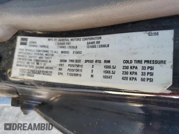 ✅ 2008 Isuzu i-Series S • VIN: 1GGCS299X88702522 • Lot: 71227845. Listed on Copart with 196,455 mi. Free auction sales archive from the USA and detailed vehicle history report at DreamBid. Image 12.