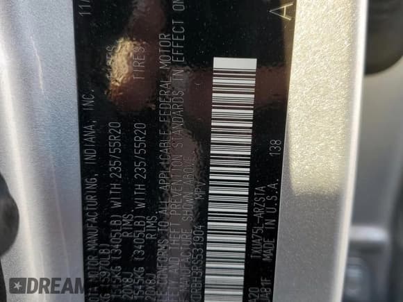 ✅ 2024 Toyota Highlander LE • VIN: 5TDKDRBH3RS531904 • Лот: 50995985. Опубликован ранее на Copart с пробегом 12 408 миль. Бесплатный доступ к архиву аукционных продаж из США и подробный отчёт об истории автомобиля на DreamBid. Изображение 16.