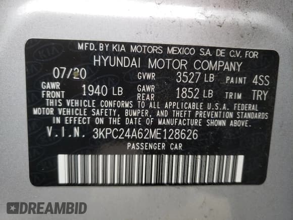 ✅ 2021 Hyundai Accent SE • VIN: 3KPC24A62ME128626 • Лот: 82563963. Опубликован ранее на Copart с пробегом 75 183 миль. Бесплатный доступ к архиву аукционных продаж из США и подробный отчёт об истории автомобиля на DreamBid. Изображение 12.