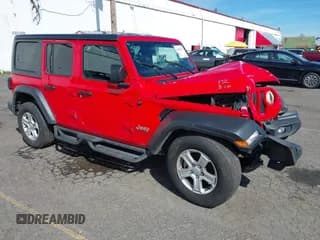 ✅ 2021 Jeep Wrangler Unlimited Sport S • VIN: 1C4HJXDN1MW531032 • Lot: 41884577. Listed on IAAI with 29,125 mi. Free auction sales archive from the USA and detailed vehicle history report at DreamBid. Image 1.