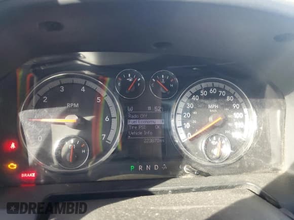 ✅ 2012 Ram 1500 Big Horn • VIN: 1C6RD7LT7CS320619 • Lot: 87420475. Listed on Copart with 223,870 mi. Free auction sales archive from the USA and detailed vehicle history report at DreamBid. Image 9.