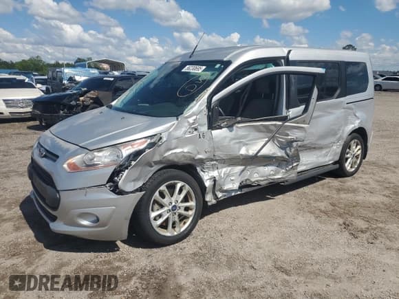 ✅ 2016 Ford Transit Connect XLT • VIN: NM0GE9F79G1285257 • Lot: 56230695. Listed on Copart with 43,636 mi. Free auction sales archive from the USA and detailed vehicle history report at DreamBid. Image 1.