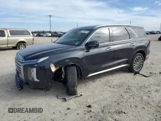 ✅ 2024 Hyundai Palisade Calligraphy • VIN: KM8R7DGE5RU759708 • Лот: 81803014. Опубликован ранее на Copart с пробегом 7 109 миль. Бесплатный доступ к архиву аукционных продаж из США и подробный отчёт об истории автомобиля на DreamBid. Изображение 1.