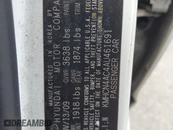 ✅ 2010 Hyundai Accent GLS • VIN: KMHCN4AC4AU461691 • Лот: 65191315. Опубликован ранее на Copart с пробегом 212 896 миль. Бесплатный доступ к архиву аукционных продаж из США и подробный отчёт об истории автомобиля на DreamBid. Изображение 12.