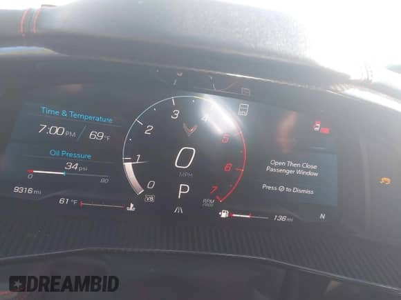 2021 Chevrolet Corvette 2LT с VIN 1G1YB2D41M5116427, выставлен на аукционе IAAI как лот 41137922 с пробегом 9 316 миль миль и . История ставок и продаж доступна на DreamBid. Изображение 7.