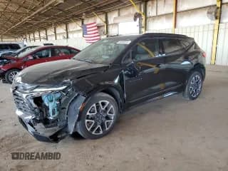 ✅ 2024 Chevrolet Blazer RS • VIN: 3GNKBERS7RS158210 • Lot: 84600315. Listed on Copart with 32,494 mi. Free auction sales archive from the USA and detailed vehicle history report at DreamBid. Image 1.