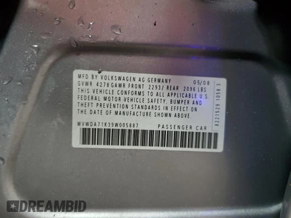 ✅ 2009 Volkswagen Rabbit S • VIN: WVWDA71K39W005887 • Lot: 75120774. Wystawiony na Copart z przebiegiem 163 502 mil. Bezpłatny archiwum sprzedaży aukcyjnych z USA i szczegółowy raport historii pojazdu na DreamBid. Zdjęcie 12.