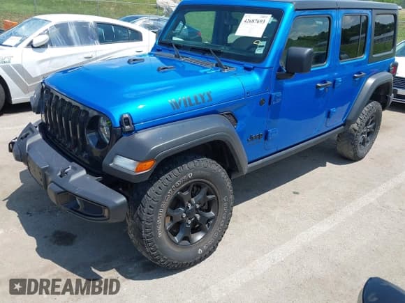 ✅ 2022 Jeep Wrangler Unlimited Willys Sport • VIN: 1C4HJXDM6NW141603 • Lot: 42687693. Wystawiony na IAAI z przebiegiem 37 180 mil. Bezpłatny archiwum sprzedaży aukcyjnych z USA i szczegółowy raport historii pojazdu na DreamBid. Zdjęcie 19.