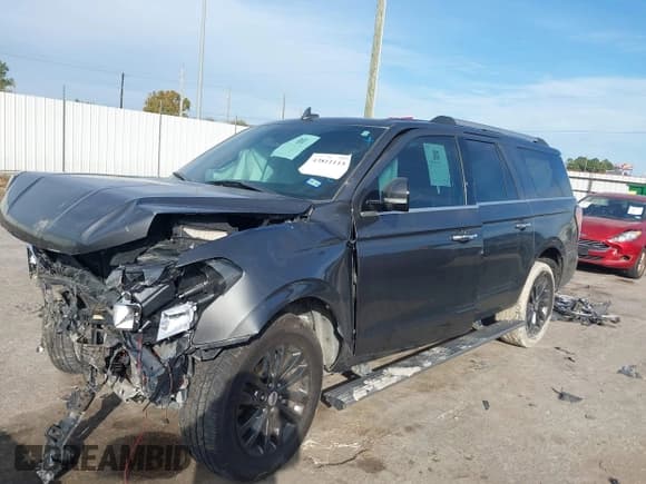 ✅ 2019 Ford Expedition Max Limited • VIN: 1FMJK1KT4KEA50896 • Lot: 43811115. Listed on IAAI with 112,782 mi. Free auction sales archive from the USA and detailed vehicle history report at DreamBid. Image 2.