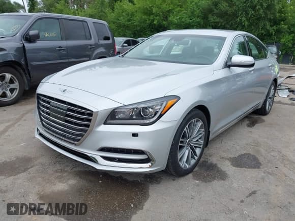 ✅ 2018 Genesis G80 3.8L • VIN: KMHGN4JE6JU249619 • Лот: 42586733. Опубликован ранее на IAAI с пробегом 32 836 миль. Бесплатный доступ к архиву аукционных продаж из США и подробный отчёт об истории автомобиля на DreamBid. Изображение 2.