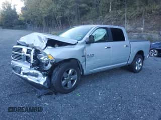 2018 Ram 1500 Big Horn with VIN 1C6RR7LT7JS216081, listed as a Copart auction lot 85733145 with 104,316 mi miles and Salvage title. Bid and sale history available at DreamBid. Image 1.