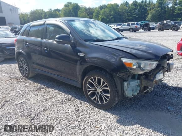 ✅ 2016 Mitsubishi Outlander ES • VIN: JA4AR3AW6GZ055163 • Lot: 43174920. Listed on IAAI with 104,762 mi. Free auction sales archive from the USA and detailed vehicle history report at DreamBid. Image 1.