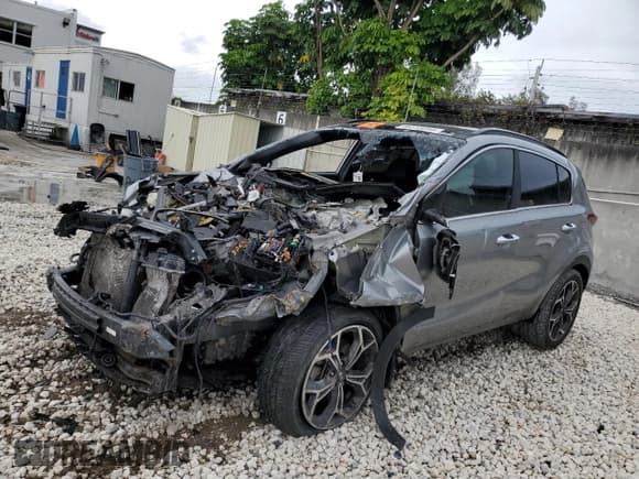 ✅ 2020 Kia Sportage SX Turbo • VIN: KNDPR3A66L7667921 • Lot: 46513095. Listed on Copart with Not provided. Free auction sales archive from the USA and detailed vehicle history report at DreamBid. Image 1.