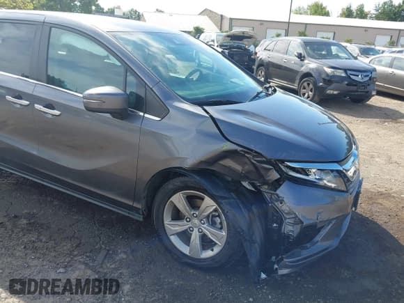 ✅ 2018 Honda Odyssey EX • VIN: 5FNRL6H54JB028758 • Lot: 43095014. Listed on IAAI with 95,939 mi. Free auction sales archive from the USA and detailed vehicle history report at DreamBid. Image 6.