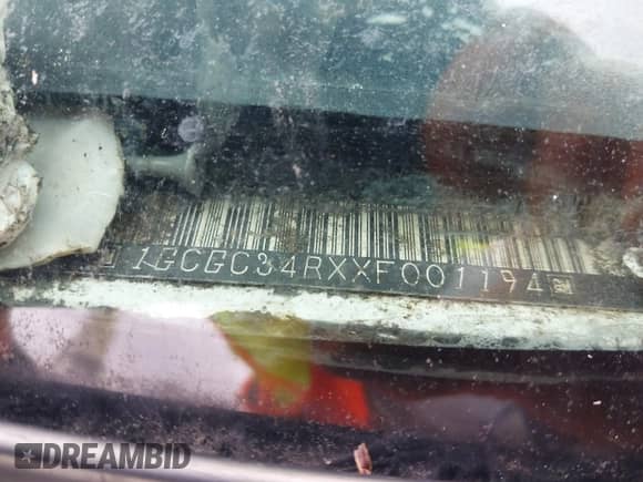 1999 Chevrolet Silverado 3500 with VIN 1GCGC34RXXF001194, listed as a IAAI auction lot 43168045 with 417,936 mi miles and . Bid and sale history available at DreamBid. Image 9.